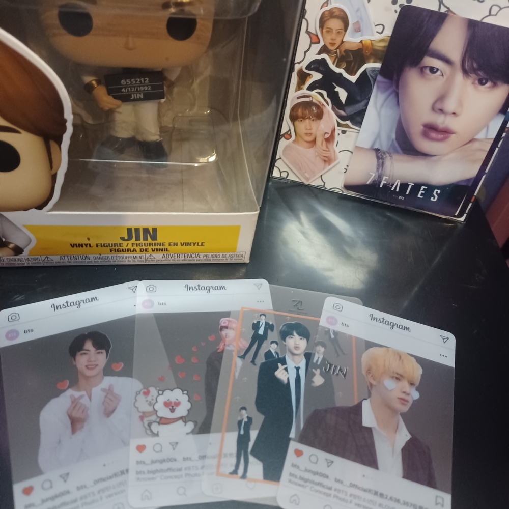 Funko Pop BTS Jin Figure with Photocards - Picture 2 of 2